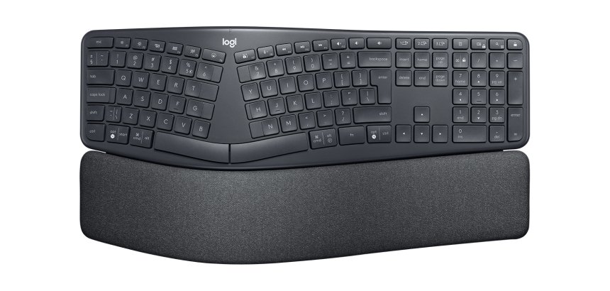 Logitech ERGO K860 clavier Bureau Bluetooth QWERTY US International Graphite