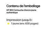 HP 953 Cartouche d’encre jaune authentique