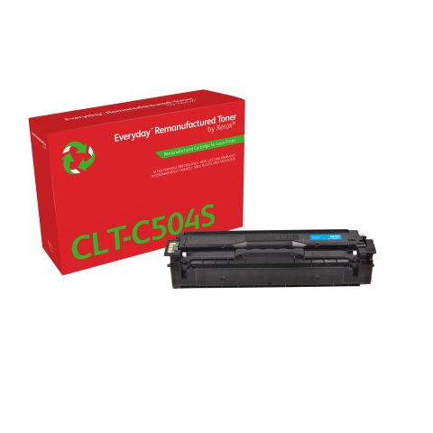 Tóner Everyday™ Cian remanufacturado de Xerox es compatible con Samsung CLT-C504S, Capacidad estándar