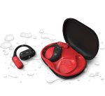 Philips Serie 6000 TAA6709BK/00 cuffia e auricolare True Wireless Stereo (TWS) A clip Sport Bluetooth Nero, Rosso