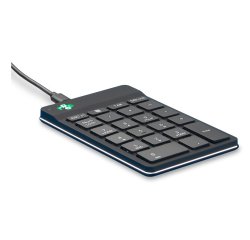 R-Go Tools Teclado numérico R-Go Numpad Break, teclado numérico ergonómico con software de pausa, con cable, negro