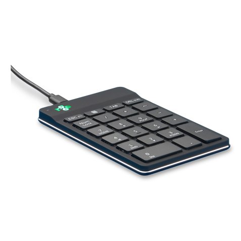 R-Go Tools Teclado numérico R-Go Numpad Break, teclado numérico ergonómico con software de pausa, con cable, negro