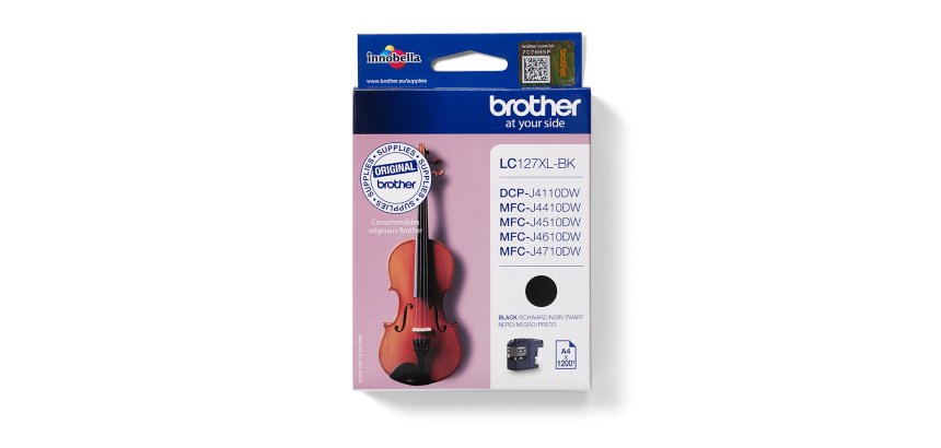 Brother LC127XLBKBP Cartucho original negro de alta capacidad (1200 páginas)