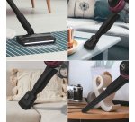 Hoover HF410H 011 Aspirapolvere elettrica Batteria Secco Micro Senza sacchetto 0,4 L 240 W Magenta 2,5 Ah