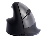 R-Go Tools Ratón ergonómico R-Go HE Break con software de pausa, mediano (tamaño de mano 165-185 mm), zurdo, bluetooth, negro