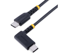 StarTech.com Câble de Charge Rapide USB-C de 15cm, Robuste, Spiralé, Charge et Synchronisation, 3A, USB 2.0, Gaine TPE et Fibre Aramide - Cordon de Charge USB C