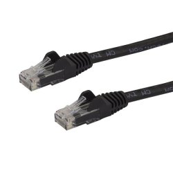 StarTech.com Câble réseau Cat6 Gigabit UTP sans crochet de 10m - Cordon Ethernet RJ45 anti-accroc - M/M - Noir