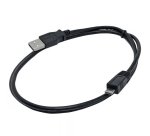 Cable Adaptador de 1m USB A Macho a Micro USB B Macho para Teléfono Móvil Carga y Datos - Negro