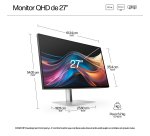 HP Series 7 Pro Monitor QHD Pro de la serie 7 de 27 pulgadas: 727pq
