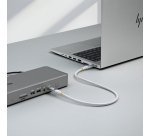 StarTech.com Cable USB4 50cm - Cable USB-C Certificado USB-IF - 80Gbps - Cable USB Tipo C - PD de 240W - 8K120/4K240 - DP 2.1 - DP80 - Recubrimiento de TPE - Compatible con Thunderbolt - Blanco