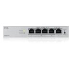 Zyxel GS1200-5HPV3 Géré L2 Gigabit Ethernet (10/100/1000) Connexion Ethernet, supportant l'alimentation via ce port (PoE) Bureau Gris
