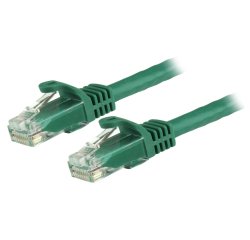 StarTech.com 5m CAT6 Ethernet Cable - Green CAT 6 Gigabit Ethernet Wire -650MHz 100W PoE RJ45 UTP Network/Patch Cord Snagless w/Strain Relief Fluke Tested/Wiring is UL Certified/TIA