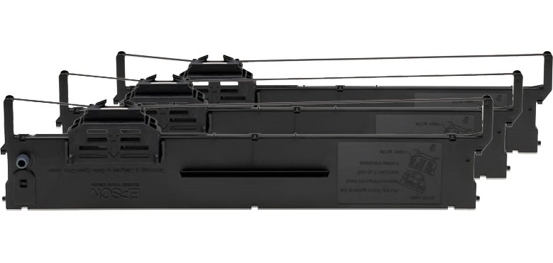 Epson SIDM Black Ribbon Cartridge for PLQ-20/22, 3-Pack (C13S015339)