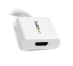 StarTech.com Adaptateur Mini DisplayPort vers HDMI - Convertisseur Vidéo mDP à HDMI - 1080p - Mini DP ou TB 1/2 Mac/PC vers Moniteur/Affichage HDMI - Câble Passif mDP 1.2 vers HDMI - Blanc