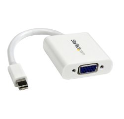 StarTech.com Adaptador Conversor de Vídeo Mini DisplayPort DP a VGA - 1920x1200 - Activo- Blanco