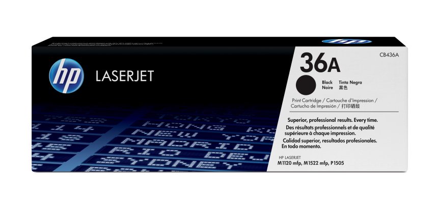 HP 36A - zwart - origineel - LaserJet - tonercartridge (CB436A)