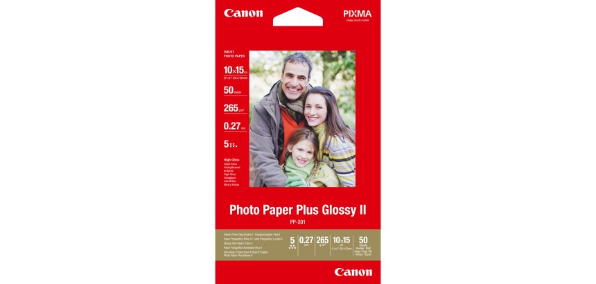 Canon Carta fotografia lucida PP-201 II Plus 4x6" - 50 fogli