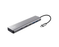 Trust 25661 hub & concentrateur USB Type-C Aluminium