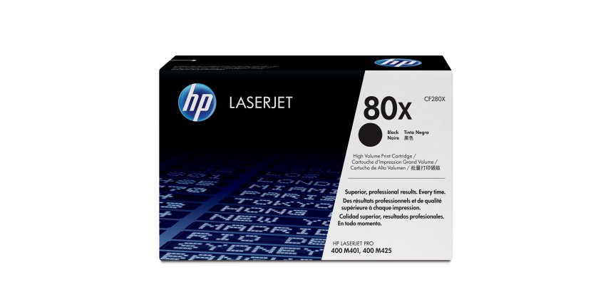 HP 80X - High Yield - black - original - LaserJet - toner cartridge (CF280X)