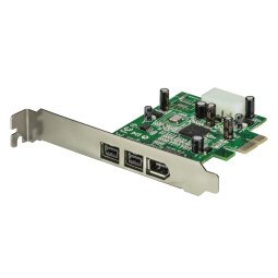 StarTech.com Adaptateur de Carte PCI Express FireWire 3 ports 2b 1a 1394 - Carte PCIe FireWire 800 / 400 1394 FW