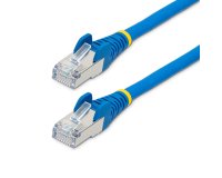 StarTech.com Câble Ethernet CAT6a 2m - Low Smoke Zero Halogen (LSZH) - 10 Gigabit 500MHz 100W PoE RJ45 S/FTP Cordon de Raccordement Réseau Snagless Bleu avec Décharge de Tension