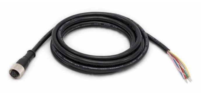 Zebra CBL-PWR00500-M1200 câble électrique Noir 5 m M12