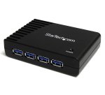 StarTech.com 4 Port SuperSpeed USB 3.0 Hub - Schwarz
