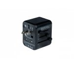 Verbatim 49544 adaptador de enchufe eléctrico Universal Negro