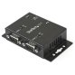 StarTech.com Concentrador Hub Industrial de 2 Puertos Serie Serial RS232 a USB Montaje Riel DIN Pared