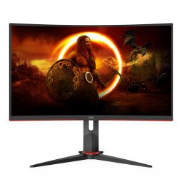 AOC CQ27G2S/BK écran plat de PC 68,6 cm (27") 2560 x 1440 pixels Quad HD Noir, Rouge