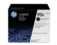 HP 90X 2-pack High Yield Black Original LaserJet Toner Cartridges