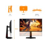 AOC G4 25G4ZR Monitor PC 62,2 cm (24.5") 1920 x 1080 Pixel LCD Nero, Rosso