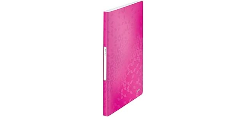 Protège-documents WOW, A4, PP, 40 pochettes, rose