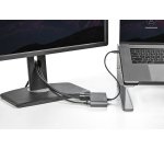 StarTech.com Mini-Station d'Accueil Thunderbolt à Seux Écrans, DisplayPort 4K 60 Hz, Hub Sans Pilote pour Windows et Mac, Gigabit Ethernet, 1 Port USB-A (USB 5 Gbps), Câble de 28cm