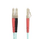 StarTech.com Câble à Fibre Optique Multimode LC/UPC vers LC/UPC OM4, Fibre LOMMF/VCSEL Zipcord 50/125µm, Réseaux 100G, Faible Perte d'Insertion, Cordon de Raccordement Fibre LSZH, 25m