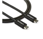 StarTech.com 2.6ft (80cm) Thunderbolt 3 Cable, 40Gbps, 100W PD, 4K/5K, Thunderbolt Certified, Compatible with Thunderbolt 4/USB 3.2/DisplayPort