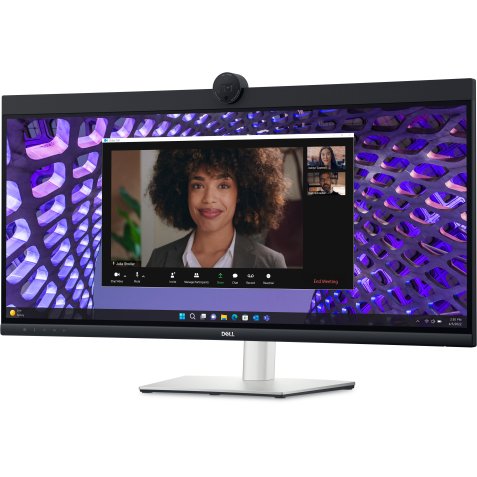 Monitor de videoconferencia DELL P Series P3424WEB pantalla para PC 86,7 cm (34.1") 3440 x 1440 Pixeles 4K Ultra HD LCD Negro