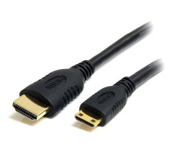 Cable HDMI de alta velocidad con Ethernet 1m - HDMI a Mini HDMI - Macho a Macho