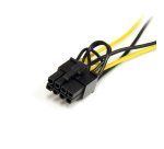 StarTech.com Câble adaptateur d'alimentation SATA vers carte vidéo PCI Express 8 broches de 15 cm