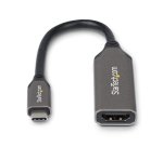 StarTech.com Adaptateur USB-C vers HDMI, 8K 60 Hz / 4K 120 Hz, Compatible Thunderbolt / USB4, Convertisseur USB C vers HDMI 2.1, HDR10+, Câble de 20 cm