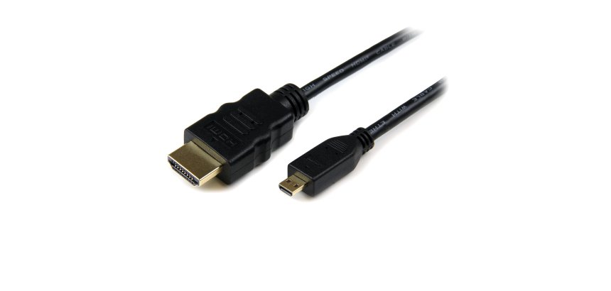 Cable HDMI de alta velocidad con Ethernet 1m - HDMI a Micro HDMI - Macho a Macho