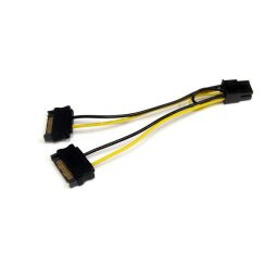 StarTech.com Câble adaptateur d'alimentation SATA vers carte vidéo PCI Express 6 broches de 15 cm