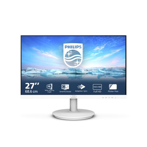 Philips V Line 271V8AW/00 pantalla para PC 68,6 cm (27") 1920 x 1080 Pixeles Full HD LCD Blanco