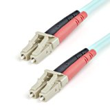 StarTech.com Cable de 1m de Fibra Óptica Multimodo OM3 LC a LC UPC - Full Duplex 50/125µm - para Redes de 100G - LOMMF/VCSEL - Pérdida Baja al Insertar <0.3dB - Cable LSZH