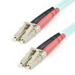 StarTech.com Cable de 1m de Fibra Óptica Multimodo OM3 LC a LC UPC - Full Duplex 50/125µm - para Redes de 100G - LOMMF/VCSEL - Pérdida Baja al Insertar <0.3dB - Cable LSZH