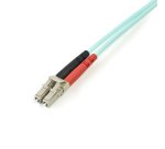 StarTech.com Câble Fibre Optique Multimode de 5m LC/UPC à LC/UPC OM3, Fibre Zipcord Full Duplex 50/125µm, Réseaux 100G, LOMMF/VCSEL, <0.3dB Faible Perte d'Insertion, Cordon Patch Fibre LSZH