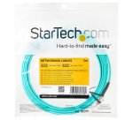 StarTech.com Câble Fibre Optique Multimode de 5m LC/UPC à LC/UPC OM3, Fibre Zipcord Full Duplex 50/125µm, Réseaux 100G, LOMMF/VCSEL, <0.3dB Faible Perte d'Insertion, Cordon Patch Fibre LSZH