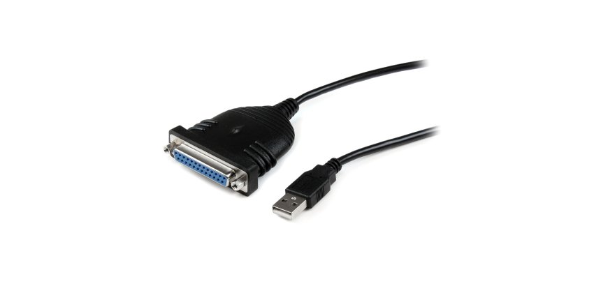 Cable de 1,8m Adaptador de Impresora Paralelo DB25 a USB A