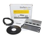 StarTech.com Hub série RS232 à 4 ports - Adaptateur USB vers 4x DB9 RS232 alimenté par bus