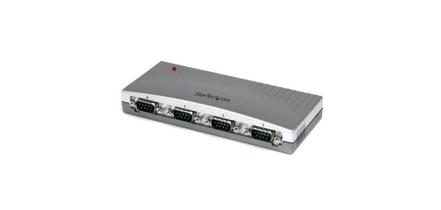 StarTech.com Hub série RS232 à 4 ports - Adaptateur USB vers 4x DB9 RS232 alimenté par bus